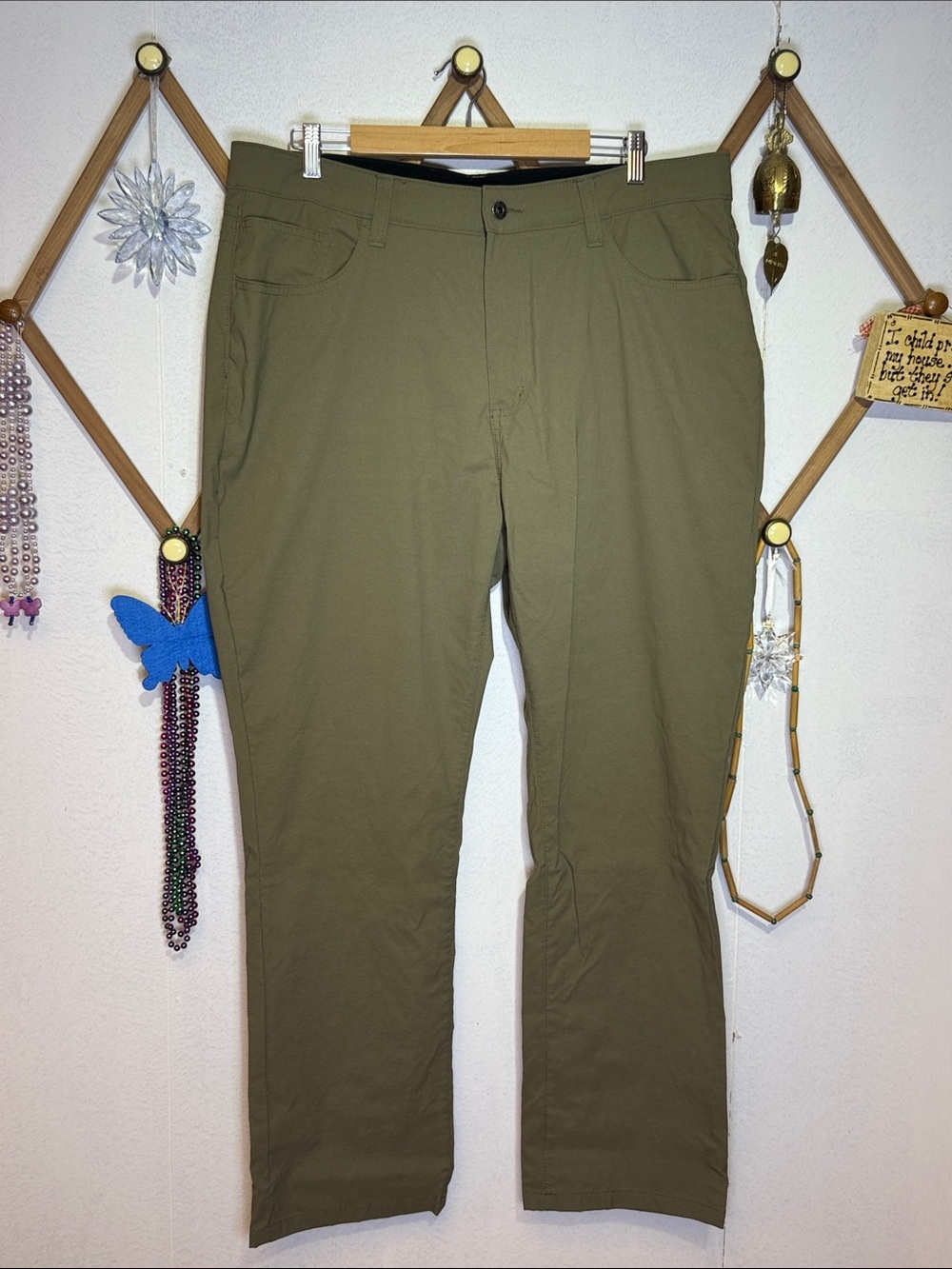 Eddie Bauer Olive Chino Pants